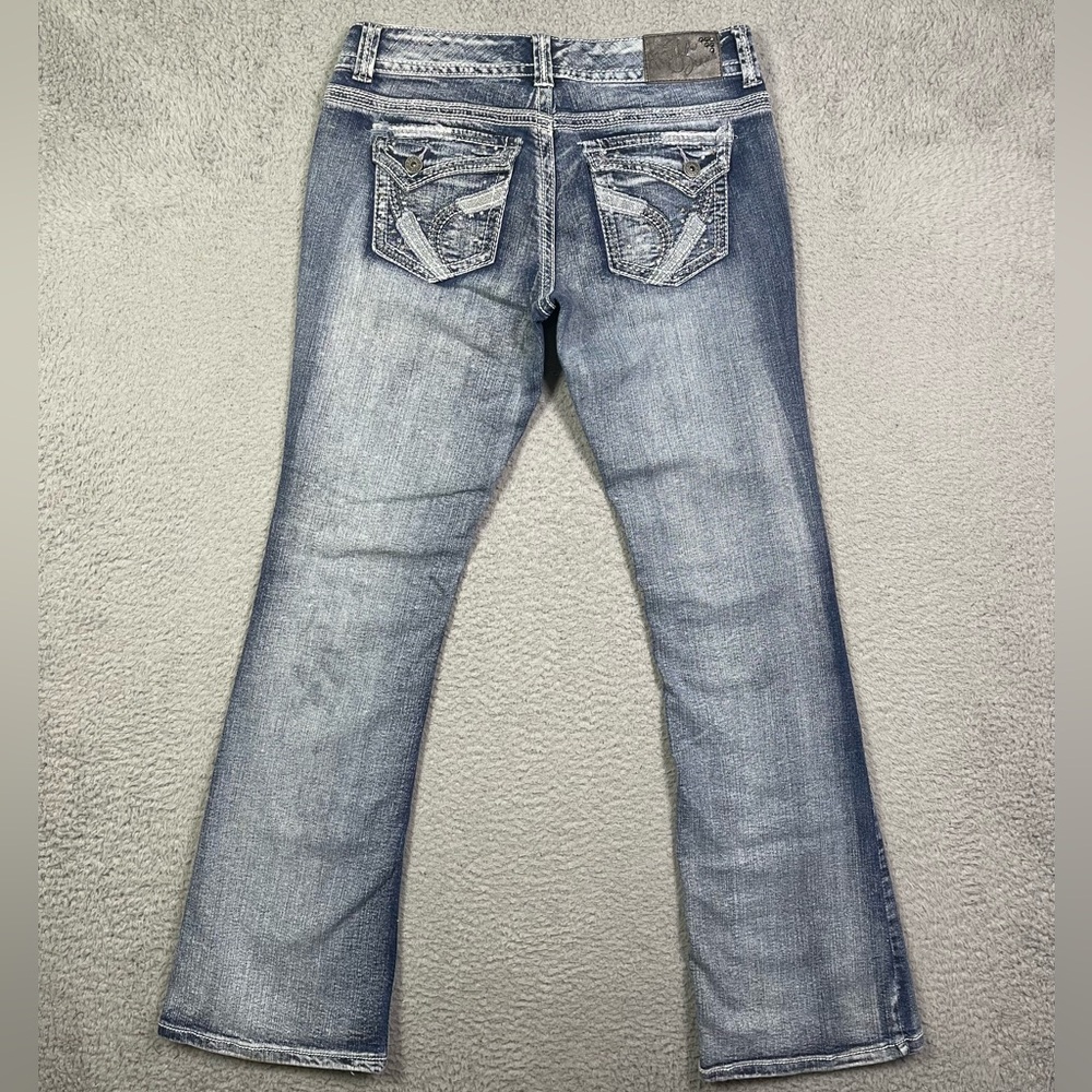 Vintage y2k embroidered boot cut Jeans - Picture 4 of 5